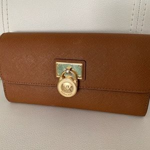 Michael Kors Cognac Brown Wallet